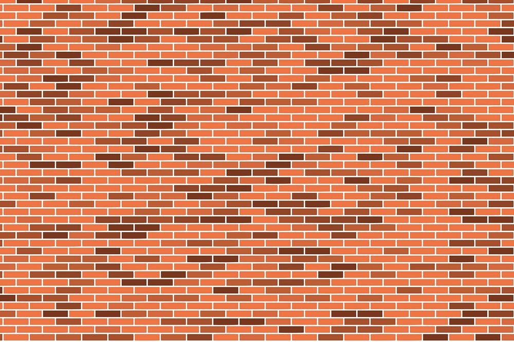 Brick wall clipart, illustration vector. Free public domain CC0 image.