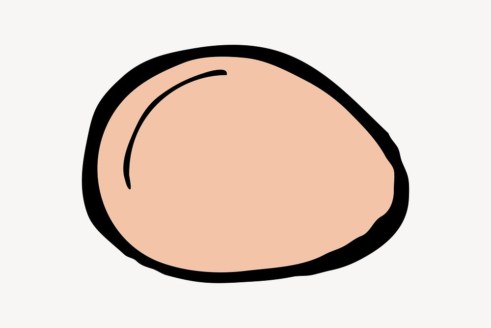 Egg clipart, food illustration vector. Free public domain CC0 image.