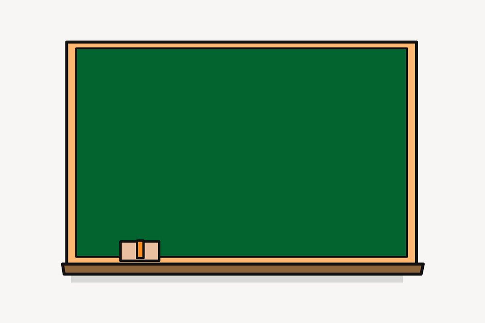 Chalkboard clipart, education illustration vector. Free public domain CC0 image.