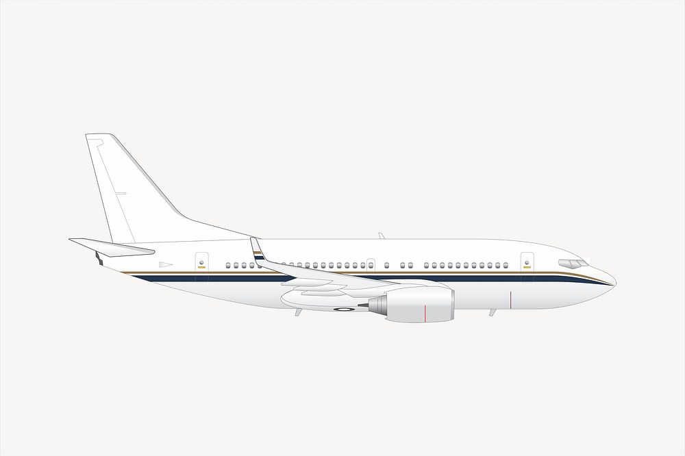 Plane illustration. Free public domain CC0 image.