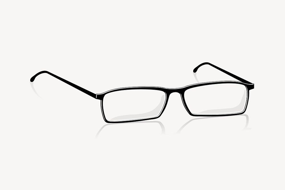 Eyeglasses clipart, object illustration vector. Free public domain CC0 image.