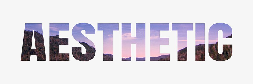 Aesthetic word typography, beautiful nature | Free Photo - rawpixel