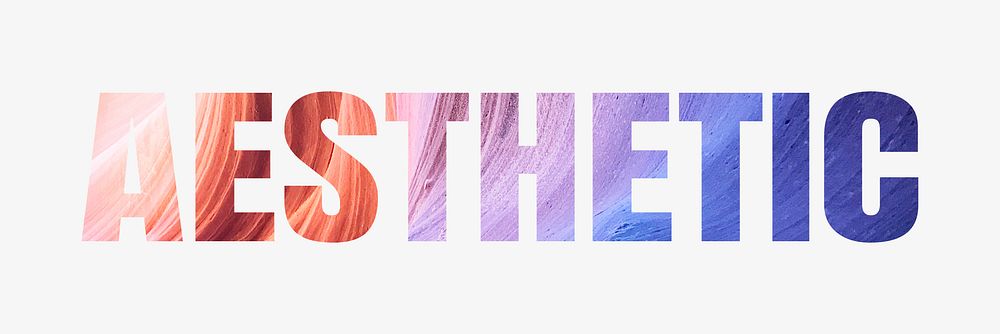 Aesthetic word typography, beautiful gradient | Free Photo - rawpixel