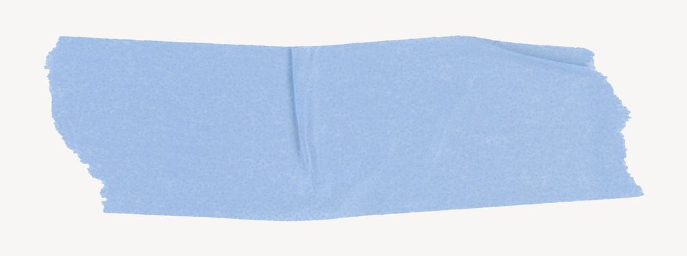 Blue washi tape, torn paper design