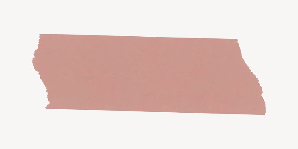 Pink washi tape, ripped paper design psd