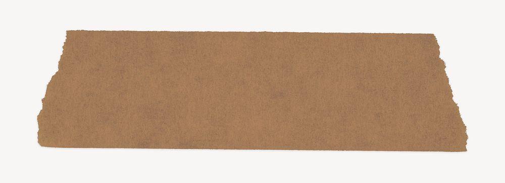 Brown washi tape, torn paper design