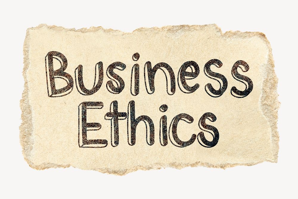 Business ethics word, torn craft | Free Photo - rawpixel