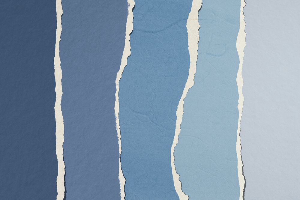 Blue shades torn paper background