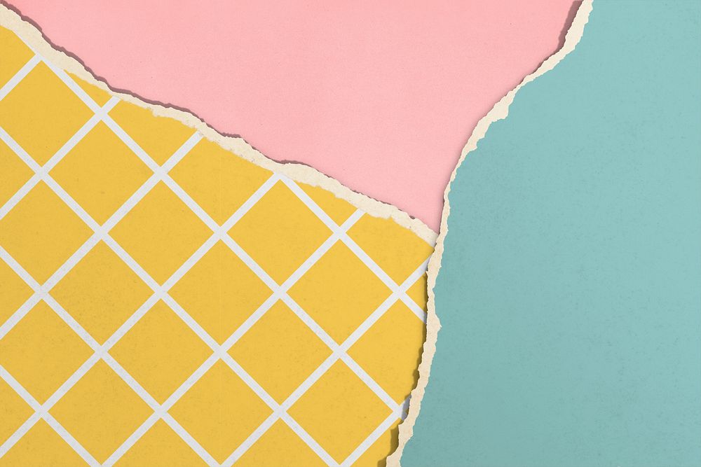 Cute colorful torn paper background