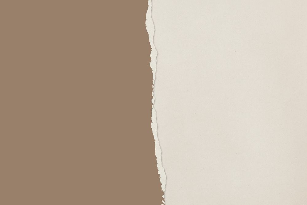 Brown tone torn paper background