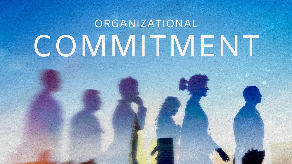 Organizational commitment banner template, business aesthetic design vector