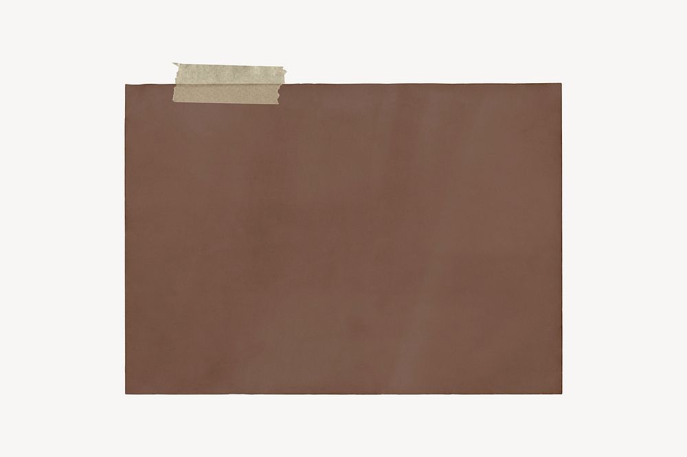Brown memo frame background, washi tape
