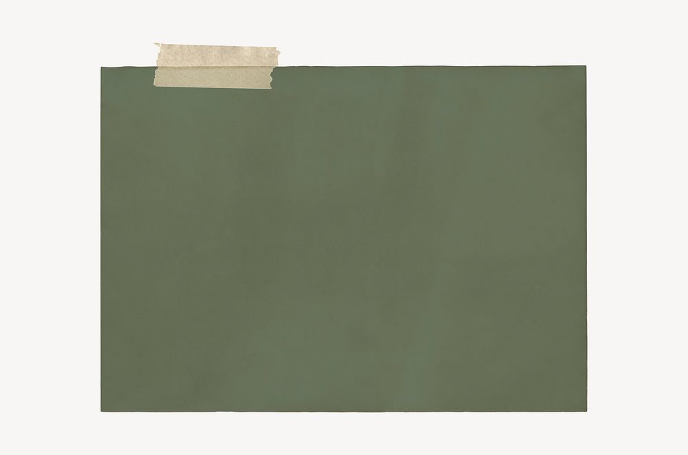 Green memo frame background, washi tape
