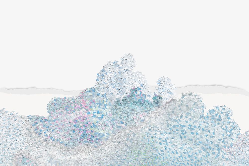 Henri-Edmond Cross's Cloud border background, famous artwork remixed by rawpixel 