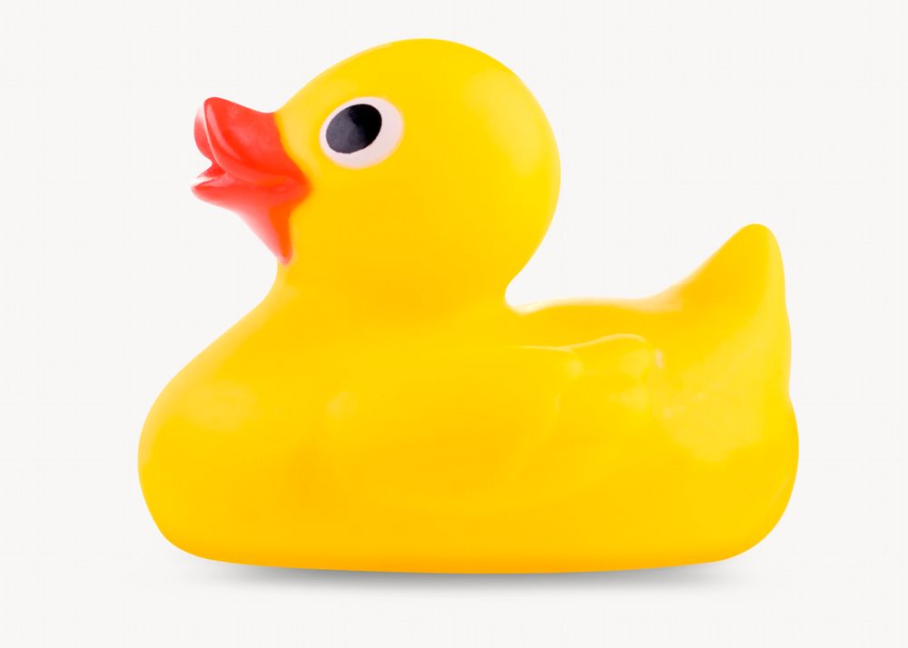 Rubber duck, toy, object isolated image