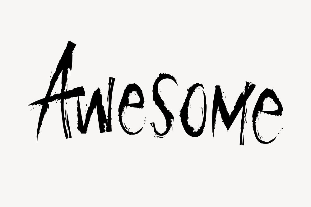 Awesome Word Handwritten Typography Free Photo Rawpixel awesome-word-handwritten-typography-free-photo-rawpixel