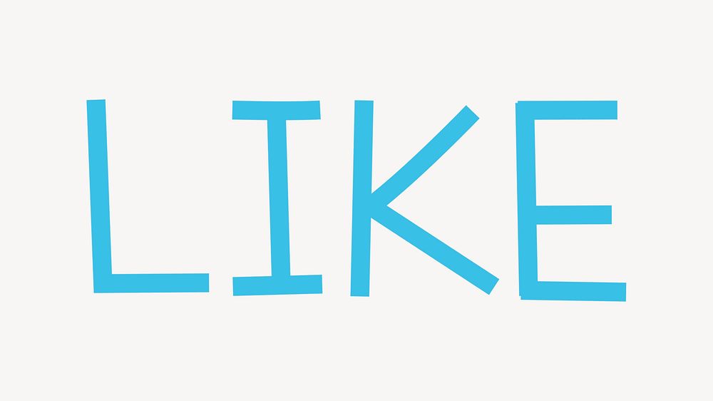 like-word-handwritten-typography-free-photo-rawpixel