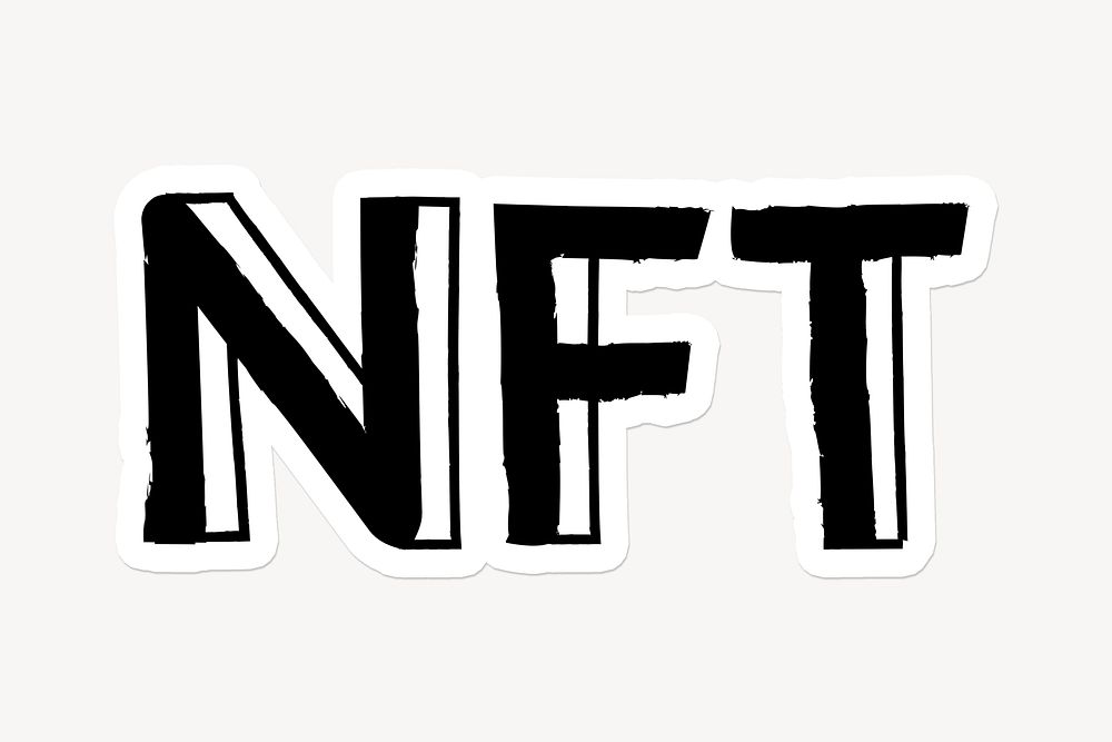 NFT word sticker typography