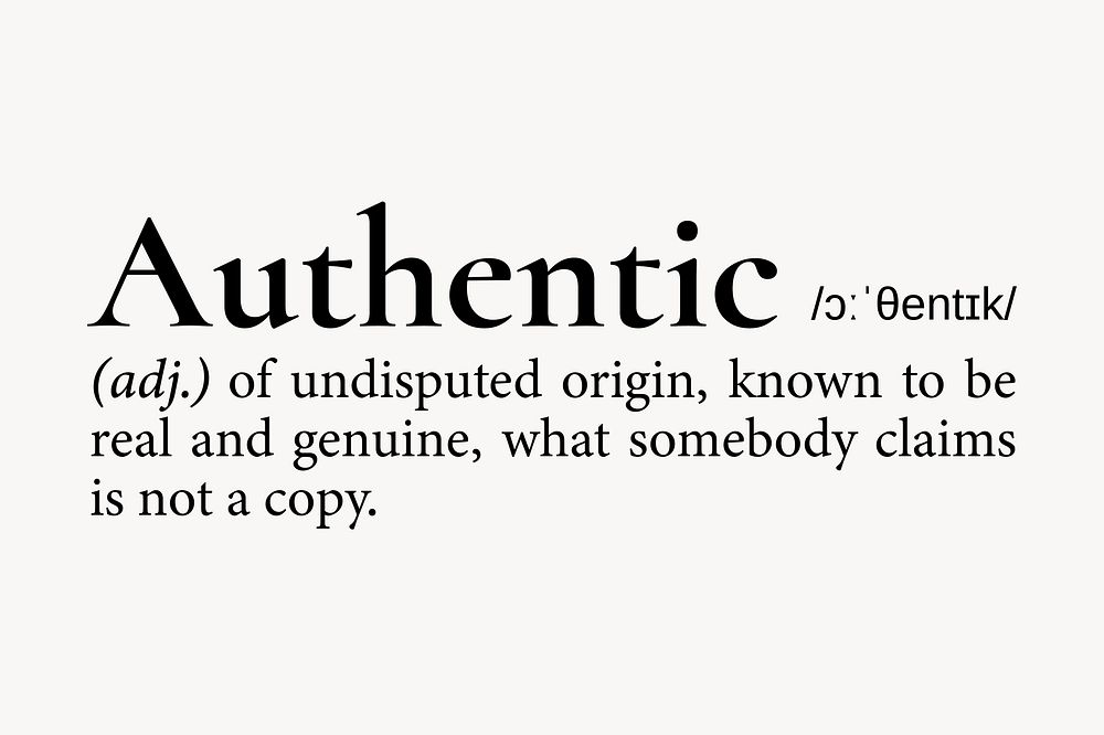 Non Authentic Definition