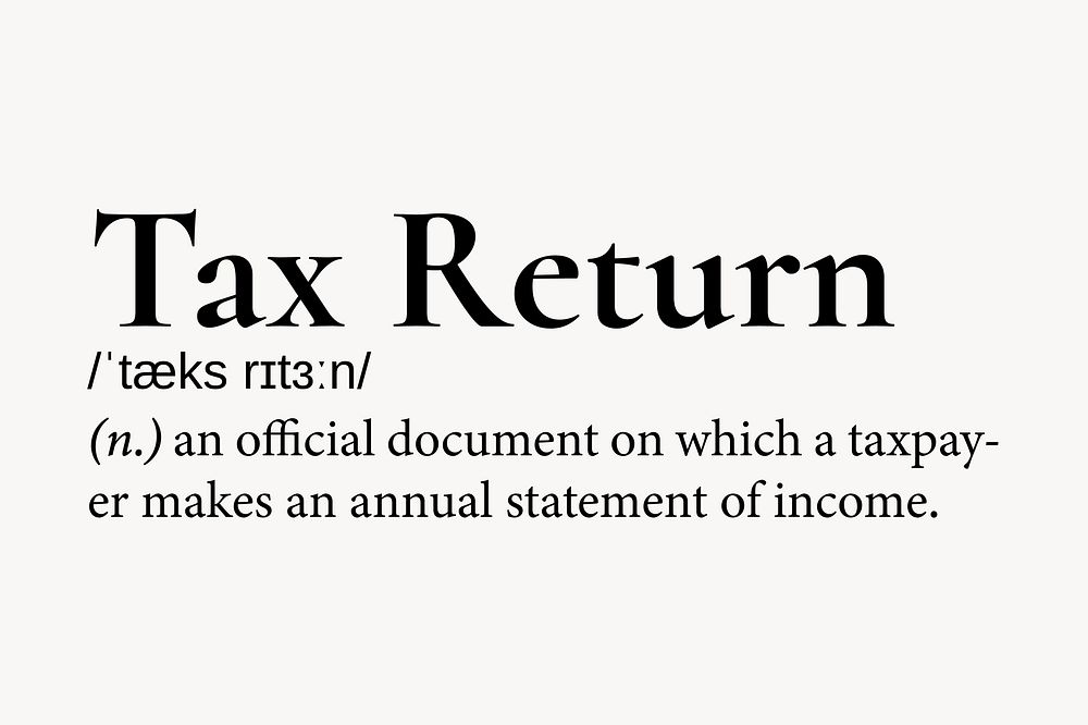tax-return-definition-dictionary-word-free-photo-rawpixel