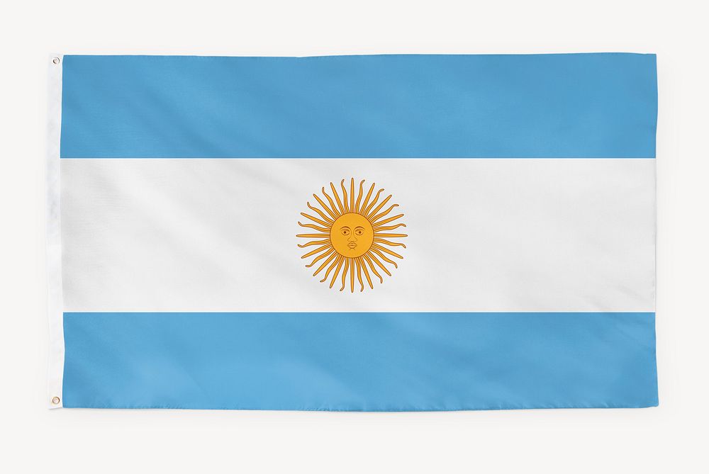 Argentina flag, national symbol graphic