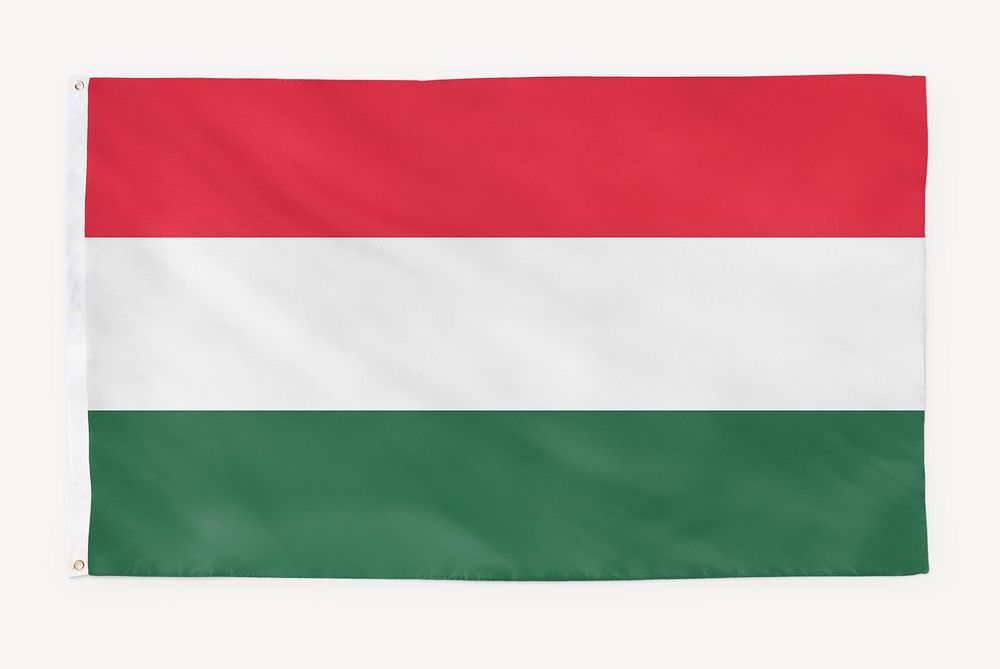 Hungary flag, national symbol graphic
