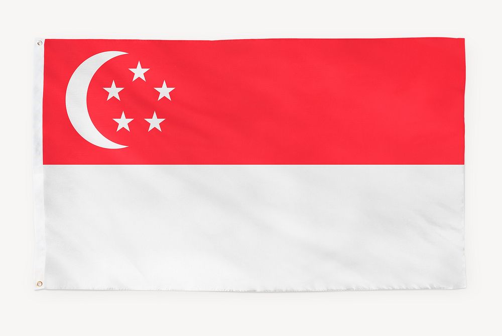 Singapore flag, national symbol graphic