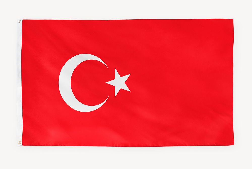 Turkey flag, national symbol graphic
