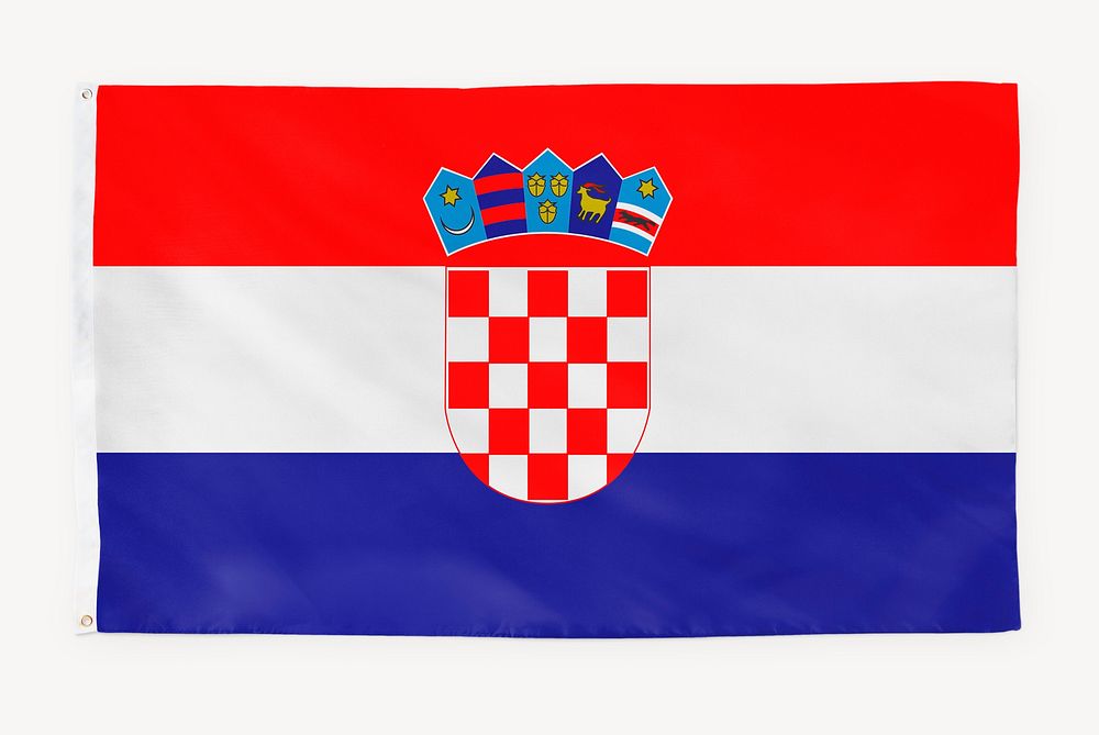 Croatia flag, national symbol graphic