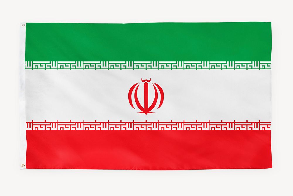 Persian flag, national symbol graphic