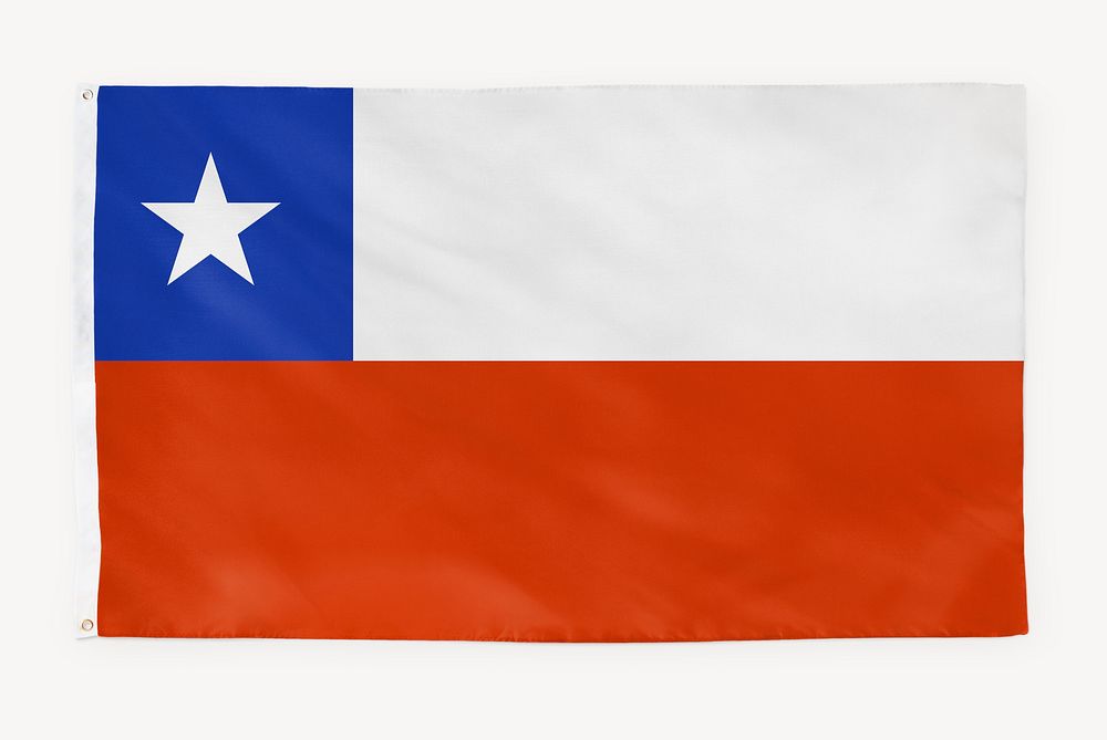 Chile flag, national symbol graphic