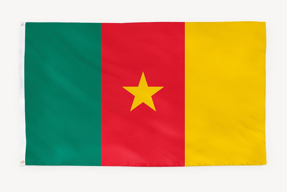 Cameroon flag, national symbol graphic