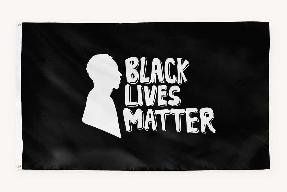Black lives matter flag, BLM concept