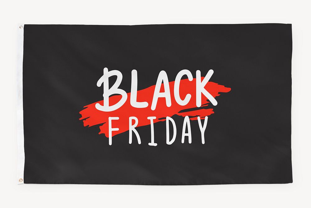 Black Friday flag graphic design