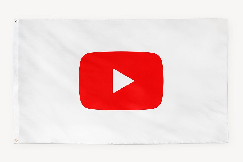 Youtube icon flag, social media. 25 MAY 2022 - BANGKOK, THAILAND