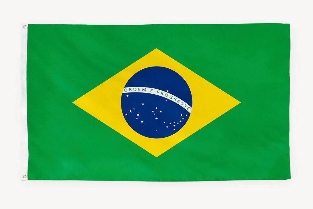 Brazil flag, national symbol graphic