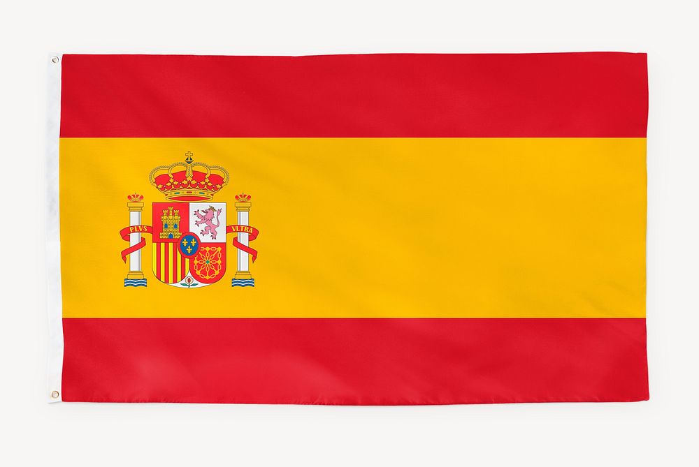 Spain flag, national symbol graphic