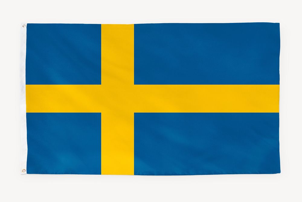 Sweden flag, national symbol graphic