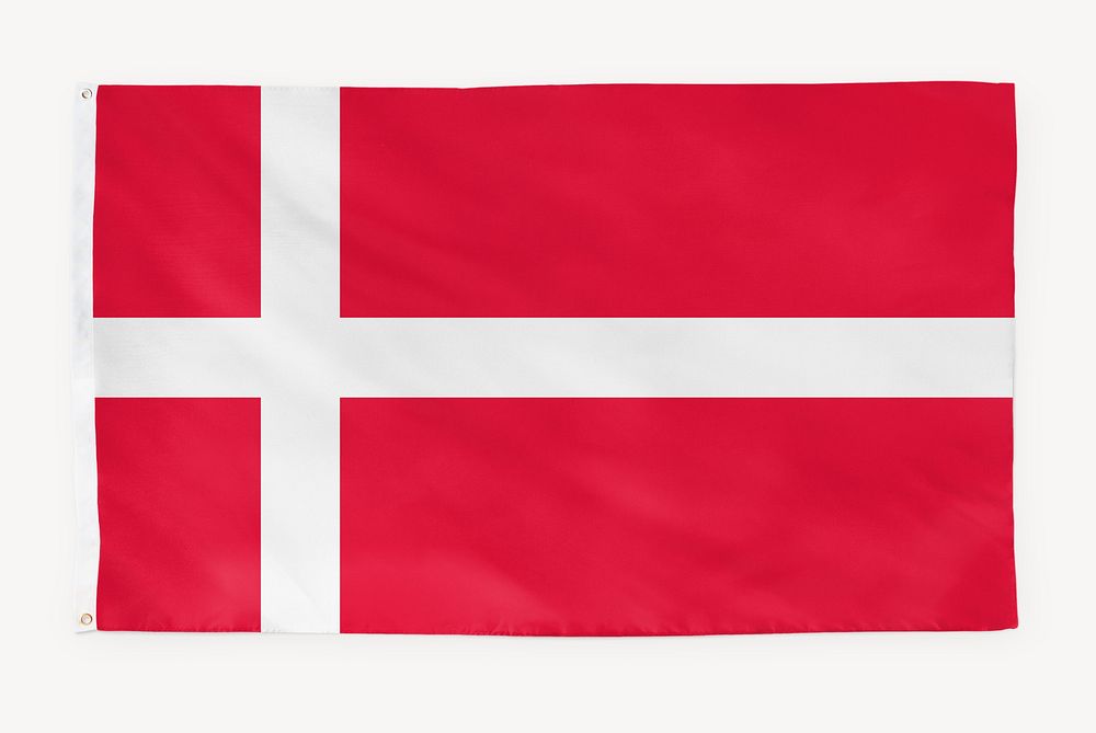 Denmark flag, national symbol graphic