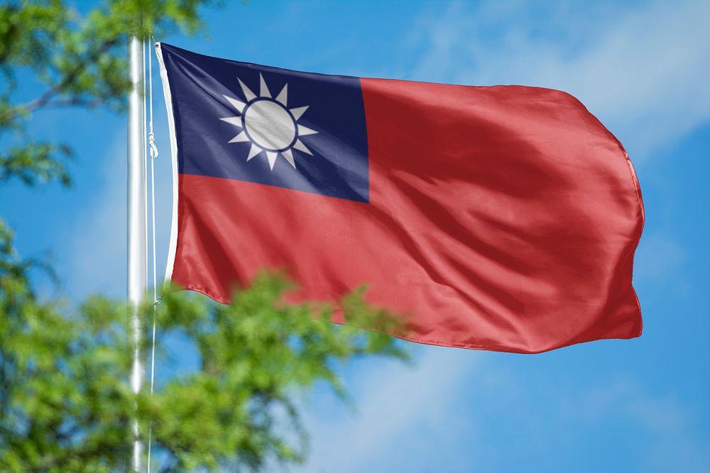 Taiwanese flag, blue sky design