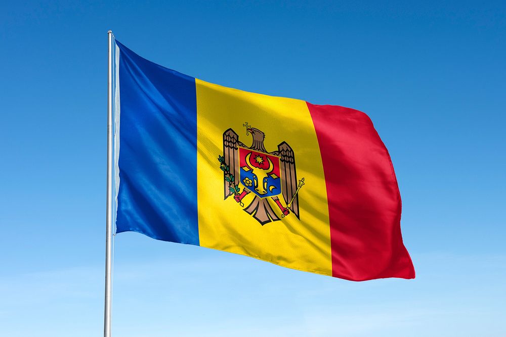 Waving Moldova Flag National Symbol Free Photo Rawpixel