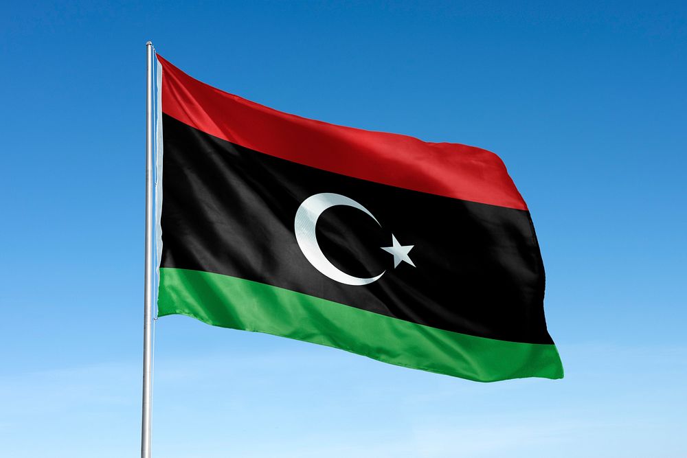 Waving Libya flag, national symbol, | Free Photo - rawpixel