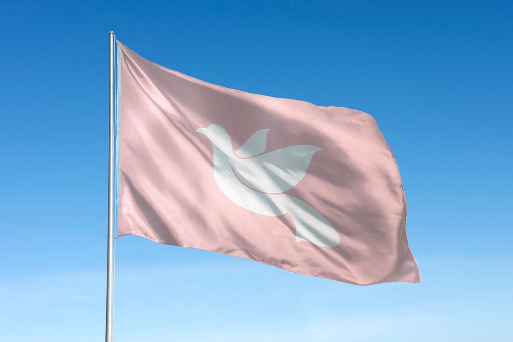 Waving Dove flag, peace symbol, | Free Photo - rawpixel