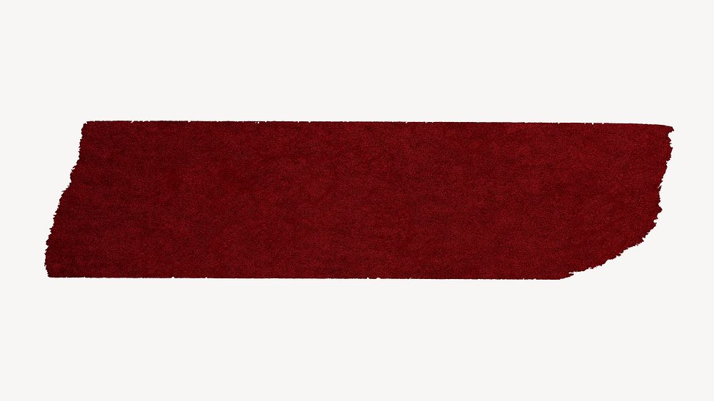 Red washi tape design on white background