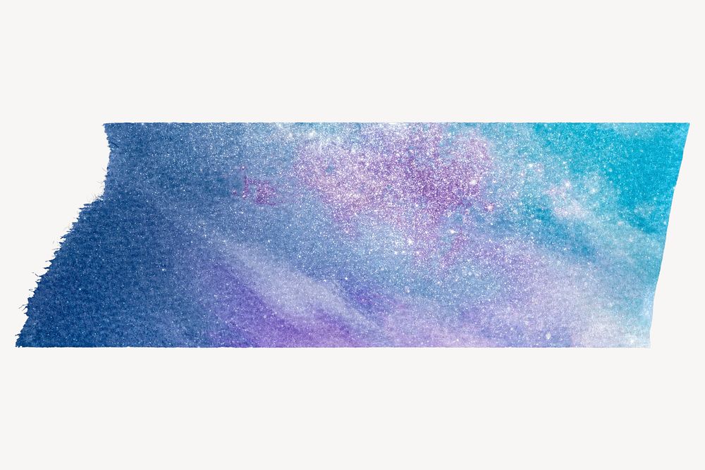 Purple abstract washi tape design on white background