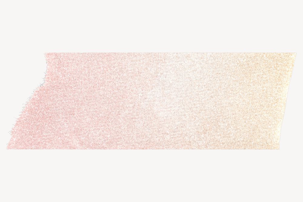 Pink glitter washi tape design on white background