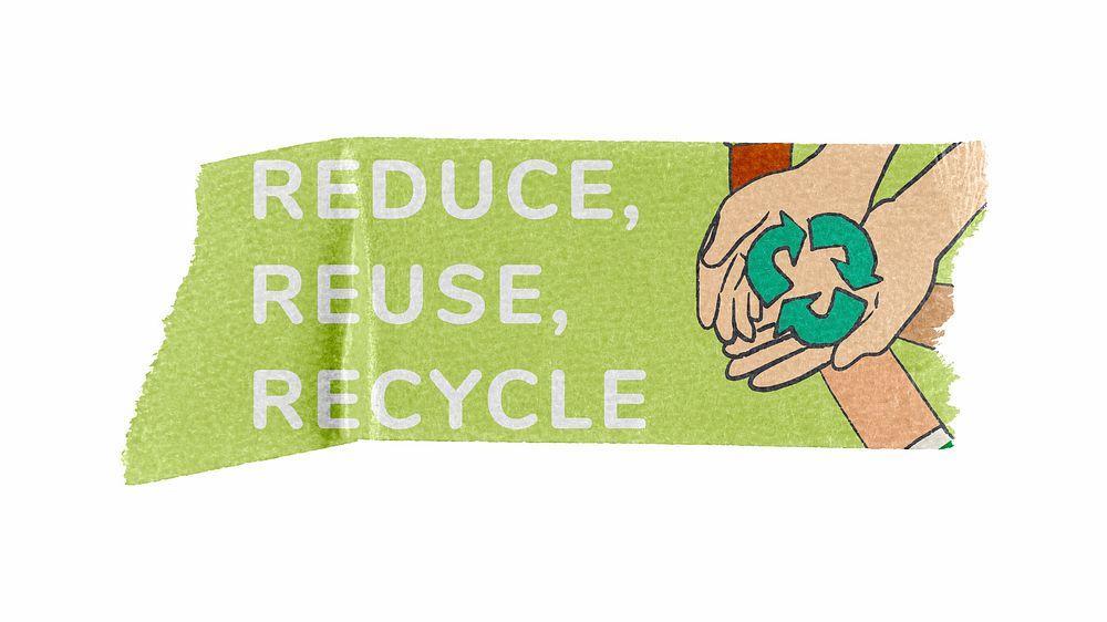 Reduce, reuse, recycle word, green | Free Photo - rawpixel