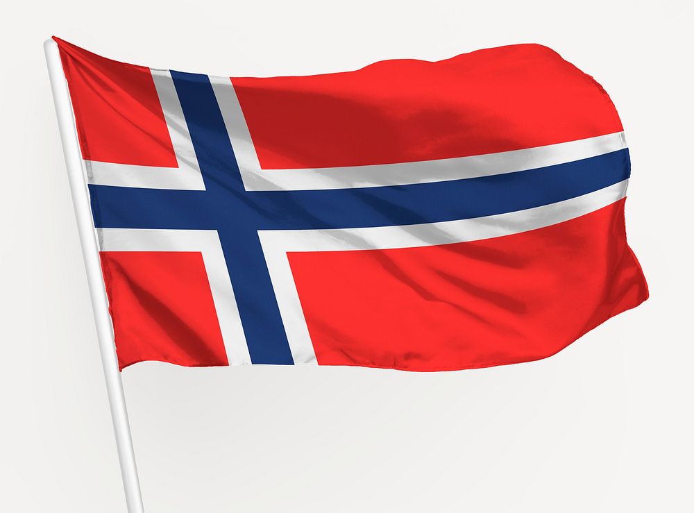Norway flag png waving, national symbol graphic
