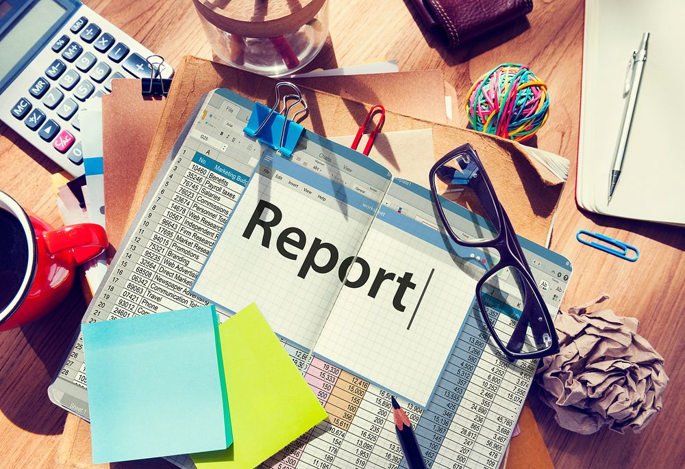 Report Reporting Resulting Information Article Concept