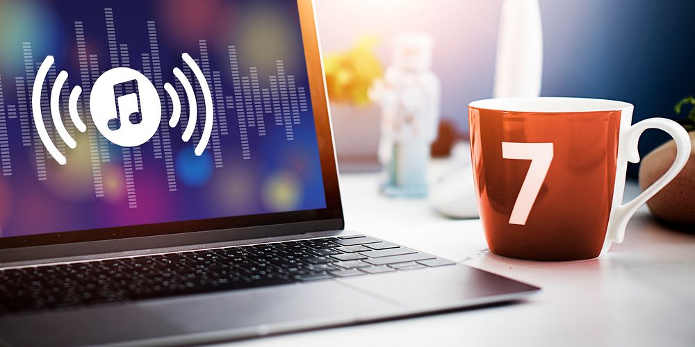 Melody Music Wireless Sound Technology Concept